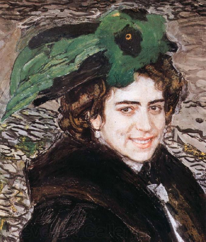 Alexander Yakovlevich GOLOVIN Actress of E.A France oil painting art